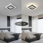 Lampa Sufitowa Plafon LED Czarna Kwadratowa Natynkowa Nowoczesna 30W 4500K oprawa oświetleniowa 30 cm ze zintegrowanym