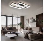 Lampa Sufitowa LED Wisząca Nowoczesna Żyrandol Plafon 48W Biała Neutralna do salonu i jadalni, aluminiowa, 2 punkty