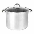 GARNEK NIERDZEWNY 15L ZE STALI NIERDZEWNEJ DUŻY INDUKCJA TRADYCYJNY 30 CM garnek tradycyjny 15 l stal nierdzewna