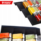 Organizer na przyprawy do szuflady kuchennej stojak na słoiczki przyprawy wkład czteropoziomowy, półka przyprawnikowa