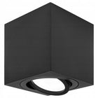 Oprawa Halogenowa Sufitowa Lampa Natynkowa GU10 Tuba LED czarna kwadratowa oczko punktowe aluminiowe zasilane sieciowo