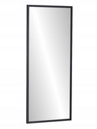 Lustro 160x50 wąska rama premium czarne 500 mm 1600 mm