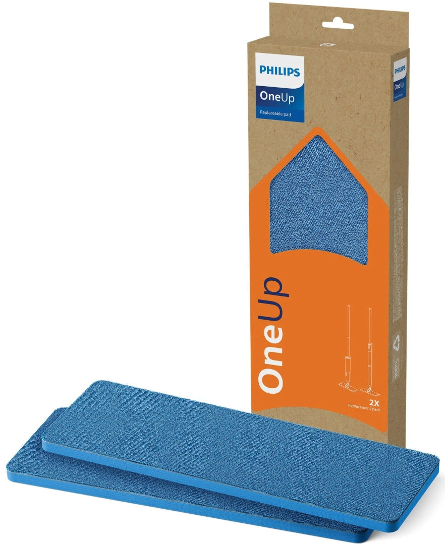 2x PAD WKŁAD DO MOPA PHILIPS OneUp XV1882 NAKŁADKA DO MODELI XV3101 XV5113 ściereczki zapasowe, końcówki myjące podłogi