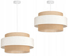 Lampa wisząca sufitowa żyrandol abażur nowoczesna boho juta BEŻ loft LED tekstylna oprawa E27 1 punkt 60 w wysokość 100