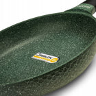Patelnia indukcja granitowa patelnia marmurowa 28cm Green Husk do smażenia, na kuchenkę gazową, ceramiczną i