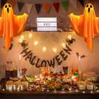 Dekoracja halloween duch huśtawka lampa LED wisząca lampka ogrodowa ozdoba na imprezę tematyczną, świecące upiory