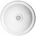 Plafon LED lampa sufitowa czujnik ruchu zmierzchu + 2x żarówka E27 LED 9W okrągła oprawa, biała, neutralna barwa