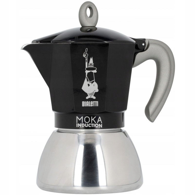 Kawiarka klasyczna Bialetti New Moka Induction 6tz czarna 280 ml 0 w czarny aluminium, stal nierdzewna