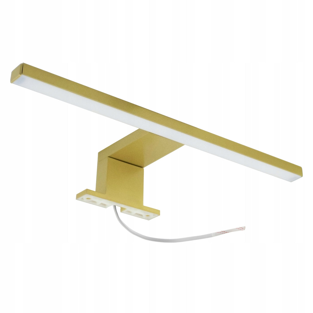 Kinkiet Lampa LED meblowa nad szafkę lustro do łazienki złota 230V ALA 60cm oprawa do podświetlania, neutralna biel, 5