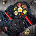 Patelnia do Naleśników Jajek Sadzonych Pancakes i Placków 26cm Non Stick powłoka marmurowa, okrągła, mycie w zmywarce