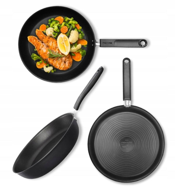 Fiskars kitch'n 1055650 patelnia 28 cm / powłoka nieprzywierająca tradycyjna czarny