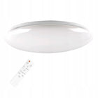 Lampa sufitowa plafon LED Biała Ciepła Zimna Neutralna 38cm 48W + Pilot okrągła oprawa do wnętrz, zintegrowane źródło