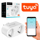 Inteligentne Gniazdko podwójne WiFi Kruger&Matz Connect P5 Tuya programator wtyczka smart do automatyki domowej