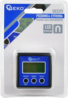 Geko Poziomica cyfrowa inklinometr miernik kata LCD magnes G03319 do pomiaru nachylenia, aluminiowy, dokładność 0,1°