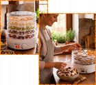 Suszarka do grzybów i owoców duża do warzyw ziół mięs mocna wydajna dehydrator żywności 600 w 5 sit regulacja