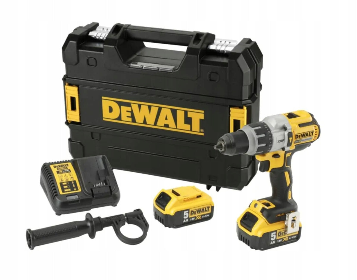 Wiertarko-wkrętarka udarowa XR DeWalt DCD996P2 + 2x5,0Ah + Kufer TSTAK do montażu i prac warsztatowych, silnik