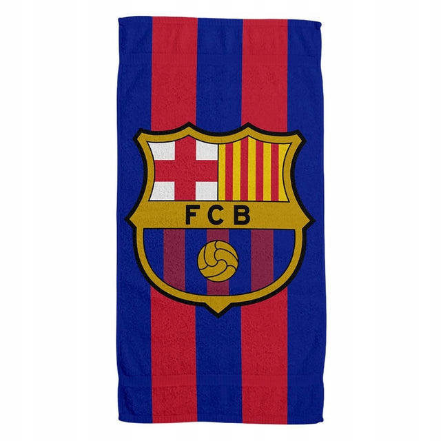 FC barcelona ręcznik plażowy 70 x 140 cm barca plaża basen wakacje kibic mikrofibra, prostokątny, kąpielowy dla fana piłki nożnej