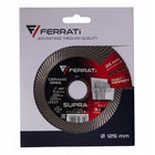 FERRATi supra+ 125mm precyzyjna tarcza diamentowa do gresu ceramiki 45° 90° z 24 sztuk