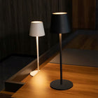 Lampa Nocna Lampka Stołowa Biurkowa LED USB Dotykowa Bezprzewodowa Czarna oświetlenie do sypialni, gabinetu, do