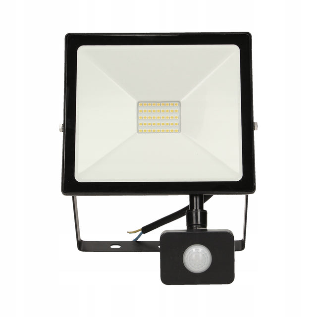 Alled 30W Naświetlacz LED z PIR 2300lm IP44 4000K reflektor z czujnikiem ruchu, lampa do ogrodu, światło białe neutralne