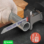 ZESTAW BRZESZCZOTÓW DO PIŁY SZABLASTEJ NOŻE DO METALU I DREWNA NOŻYKI 10SZT aluminium, PCV, inox, MDF, gałęzie