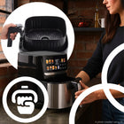 Frytkownica beztłuszczowa airfryer frytownica 6,5l 2200W aplikacja wifi czarny
