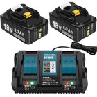 2x BATERIA DO MAKITA BATERIA 6Ah 18V BL1860 BL1860B+ ŁADOWARKA 14.4 -18V akumulator Li-Ion, zasilanie elektronarzędzi