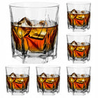 Szklanki do whisky napojów drinków LUXITO HARRY 330 ml KOMPLET 6 sztuk koktajlowe, bezbarwne szkło, można myć w zmywarce