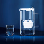 Aquaphor - Dzbanek filtrujący Glass - 2,5l - biały do filtrowania wody pitnej, szklany, wkład B100-25, 1 wkład w