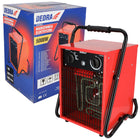 Nagrzewnica elektryczna 5000W 400V DEDRA termostat GRZEJNIK mocna 3-FAZOWA grzewcza