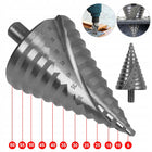 Wiertło stopniowe spiralne do metalu 6-60 mm solidne mocne choinkowe, stożkowe, uniwersalne, mocowanie stożkowe