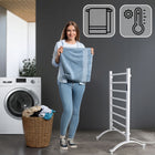 Grzejnik elektryczny łazienkowy EBERG suszarka drabinka stojący 200W 2w1 500 mm 800 mm grzewcza biały