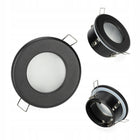 Zestaw 6x Oprawa Hermetyczna do Podbitki IP44 + 6x GU10 LED 5W + 6x oprawka oczka sufitowe podtynkowe czarne 4000 K 400