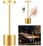 Lampka Nocna Stołowa Biurkowa Nowoczesna Lampa LED Bezprzewodowa Dotykowa ściemniana akumulatorowa żółta 32 cm