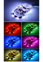 Taśma LED RGB USB + pilot podświetlenie telewizora TV SMD 5050 4x 50cm = 2m oświetlenie witryn meblowych 5V