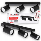 Lampa sufitowa KINKIET LED SPOT oprawa halogenowa 3x GU10 CZARNA natynkowa listwa oświetleniowa prostokątna do wnętrz