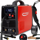 Spawarka inwertorowa migomat Weldman MIG MAG MMA TIG bezgazowa Flux 230V półautomat do drutu 0,6–1,0 mm, 35–160 a, cykl