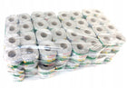 Polski papier toaletowy kaczory 64 rolki szary - jakość suchy, z recyklingu, 315 listków, jednowarstwowy, bezzapachowy