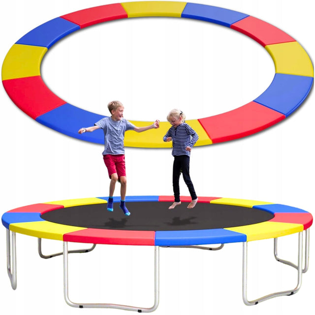 Osłona na sprężyny do trampoliny 300-310CM mata kołnierz wytrzymała 10FT ochraniacz krawędzi, zabezpieczenie, akcesorium ogrodowe pokrywa obręczy