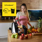 Wyciskarka wolnoobrotowa Yoer Sokowirówka 200W Duży otwór 3w1 Sorbet+ Puree do owoców i warzyw, bieg wsteczny, BPA