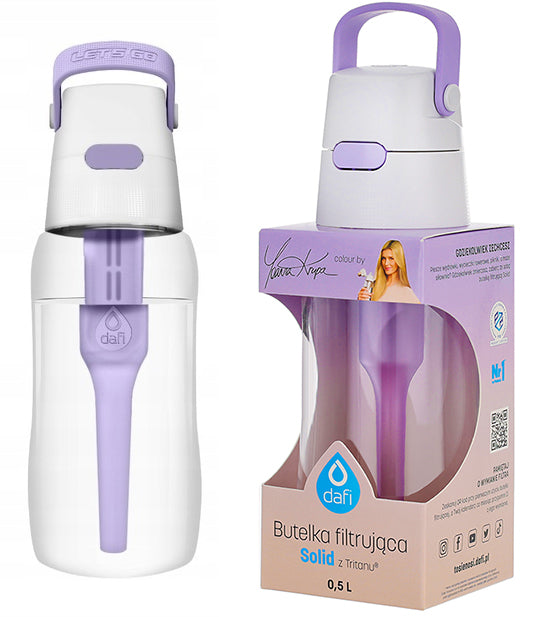 Butelka filtrująca Dafi 0,5l digital lavender by Joanna Krupa fioletowy