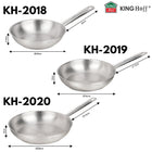 Duża Patelnia stalowa 28cm kinghoff stal 21CT indukcja gastronomiczna Gaz do smażenia, nierdzewna, do piekarnika i