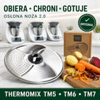 Obieraczka warzyw osłona noża 2.0 Thermomix TM7 TM6 TM5 vorwerk oryginalna tarcza srebrny/szary