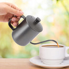 Dzbanek do kawy z dripa czajnik konewka barista gęsia szyja stalowy 350 ML imbryk przelewowy, czarny, pour over
