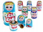 Matrioszki lalki babuszka drewno 5 szt 2m figurki rosyjskie, ozdoba wnętrza, wysokość 11,5 cm