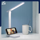 LAMPKA BIURKOWA LED BEZPRZEWODOWA AKUMULATOROWA NA BIURKO SZKOLNA BIAŁA USB lampa stołowa do czytania, ściemniana