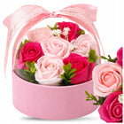 Kwiaty Mydlane Różowy Flower Box Sztuczny Bukiet Premium Na Prezent Ozdoba zapachowa dekoracja walentynkowa, wysokość