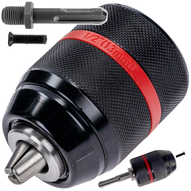 Uchwyt wiertarski samozaciskowy uchwyt do wiertarki SDS plus 1/2" 2-13mm adapter do młotowiertarki, mocowanie wierteł walcowych