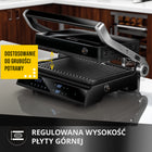 Grill elektryczny kontaktowy panini składany MPM PSC-140/B czarny 2200 w nominalna
