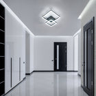Lampa Sufitowa LED Żyrandol Czarny Kwadratowy Nowoczesny 36W 6500K oświetlenie do salonu i jadalni, 2 punkty światła